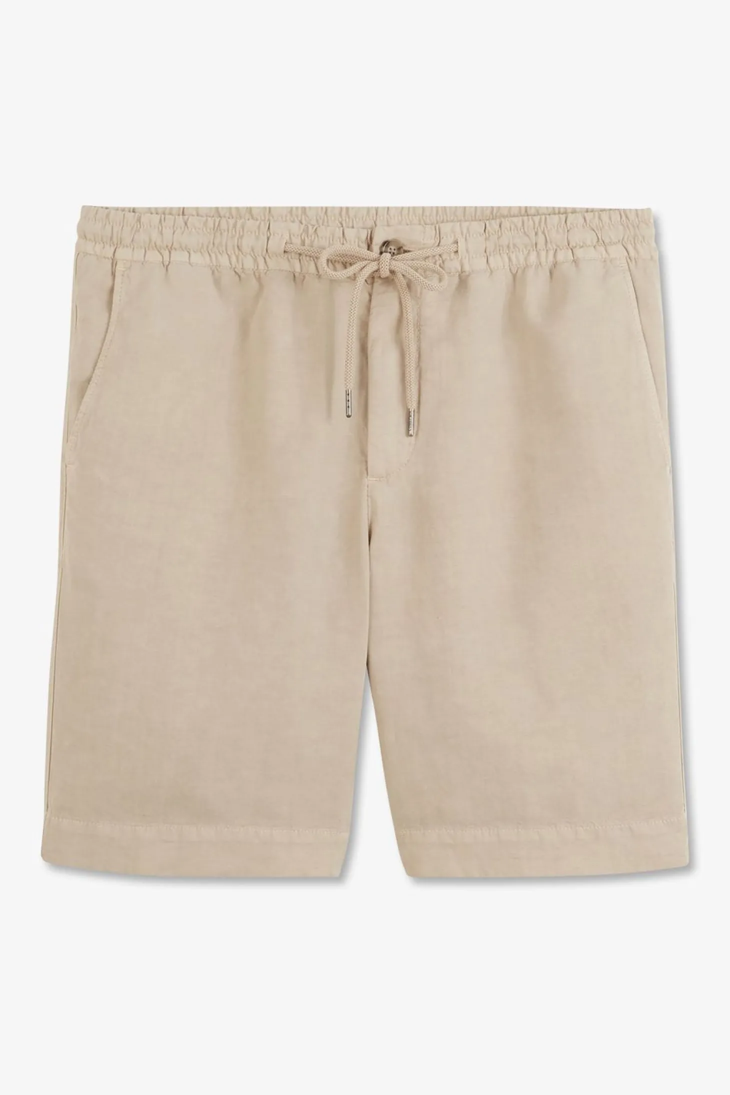 Bermuda Beige A Taille Elastiquee