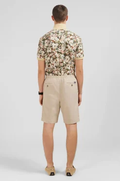 Bermuda Beige A Taille Elastiquee
