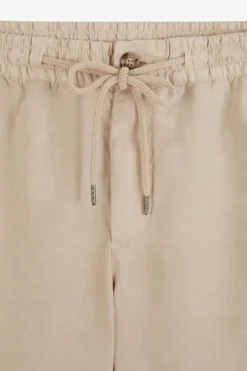 Bermuda Beige A Taille Elastiquee