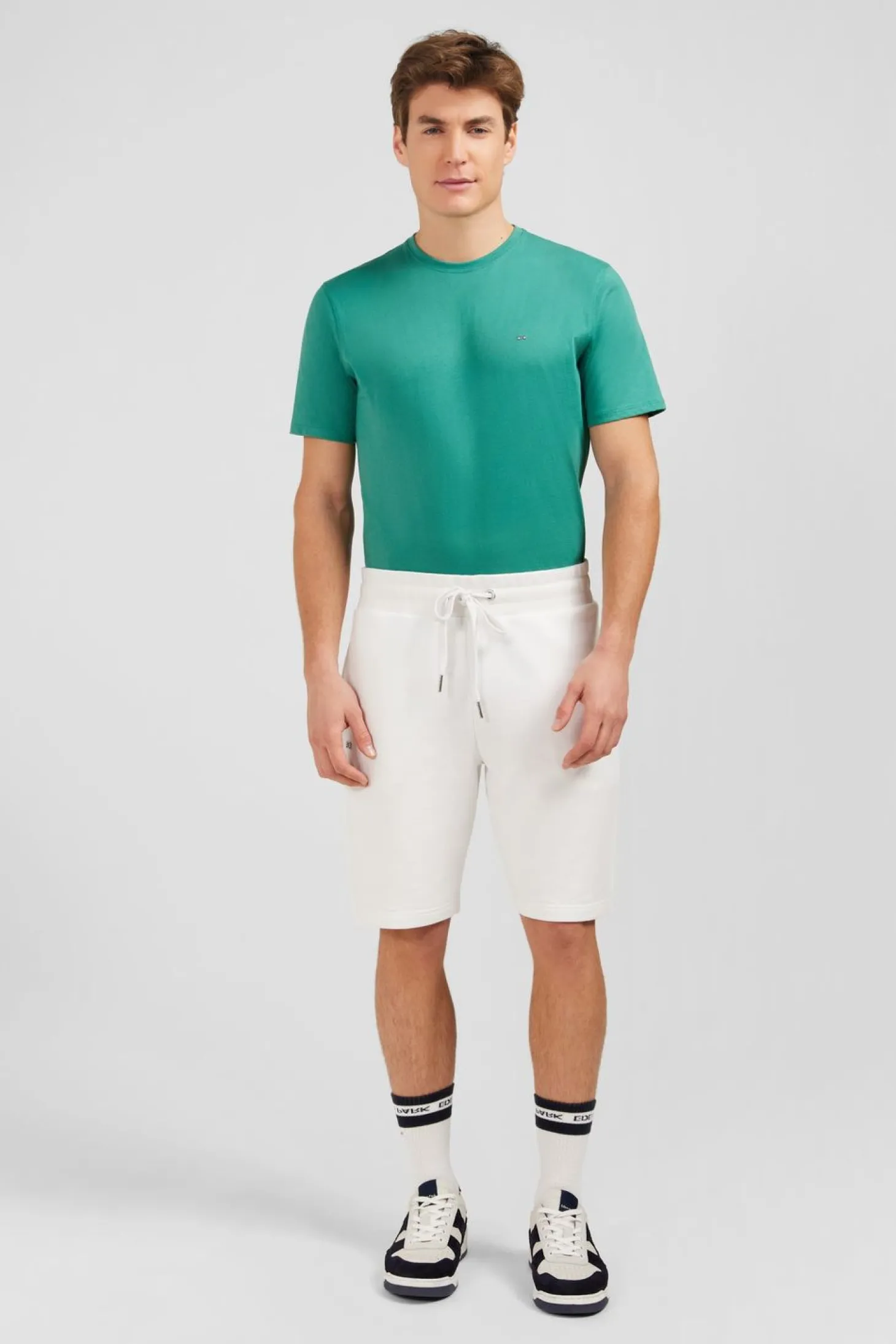 Bermuda Blanc A Taille Elastiquee