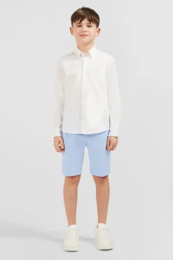 Bermuda Chino Bleu Ciel En Coton Stretch