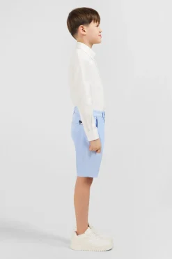 Bermuda Chino Bleu Ciel En Coton Stretch