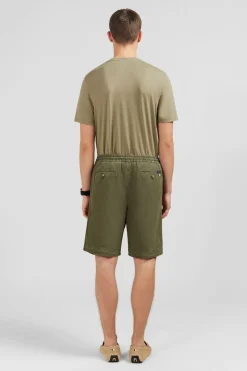Bermuda Kaki A Taille Elastiquee