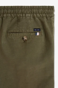 Bermuda Kaki A Taille Elastiquee
