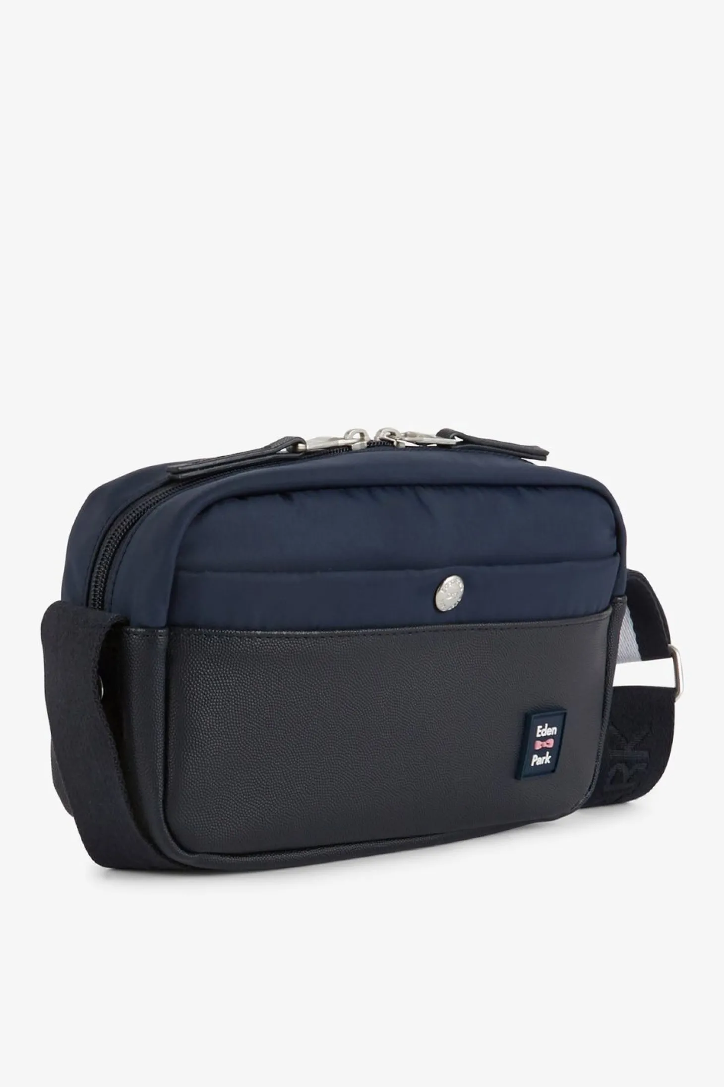 Besace Bleu Marine Avec Effet Cuir Graine