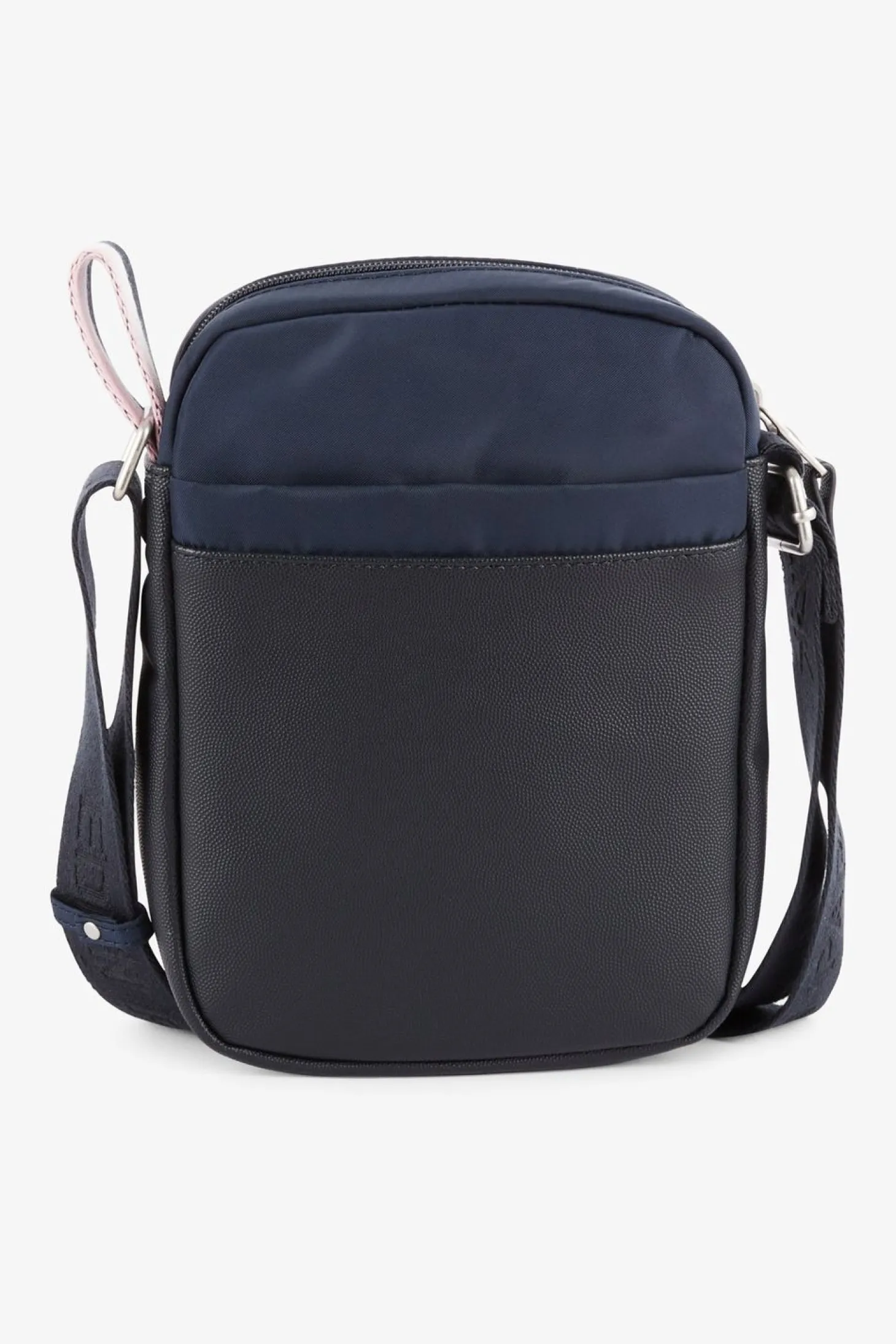 Besace Rectangulaire Bleu Fonce Avec Effet Cuir Graine