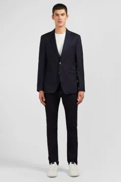 Blazer Bleu Marine 100 % Laine