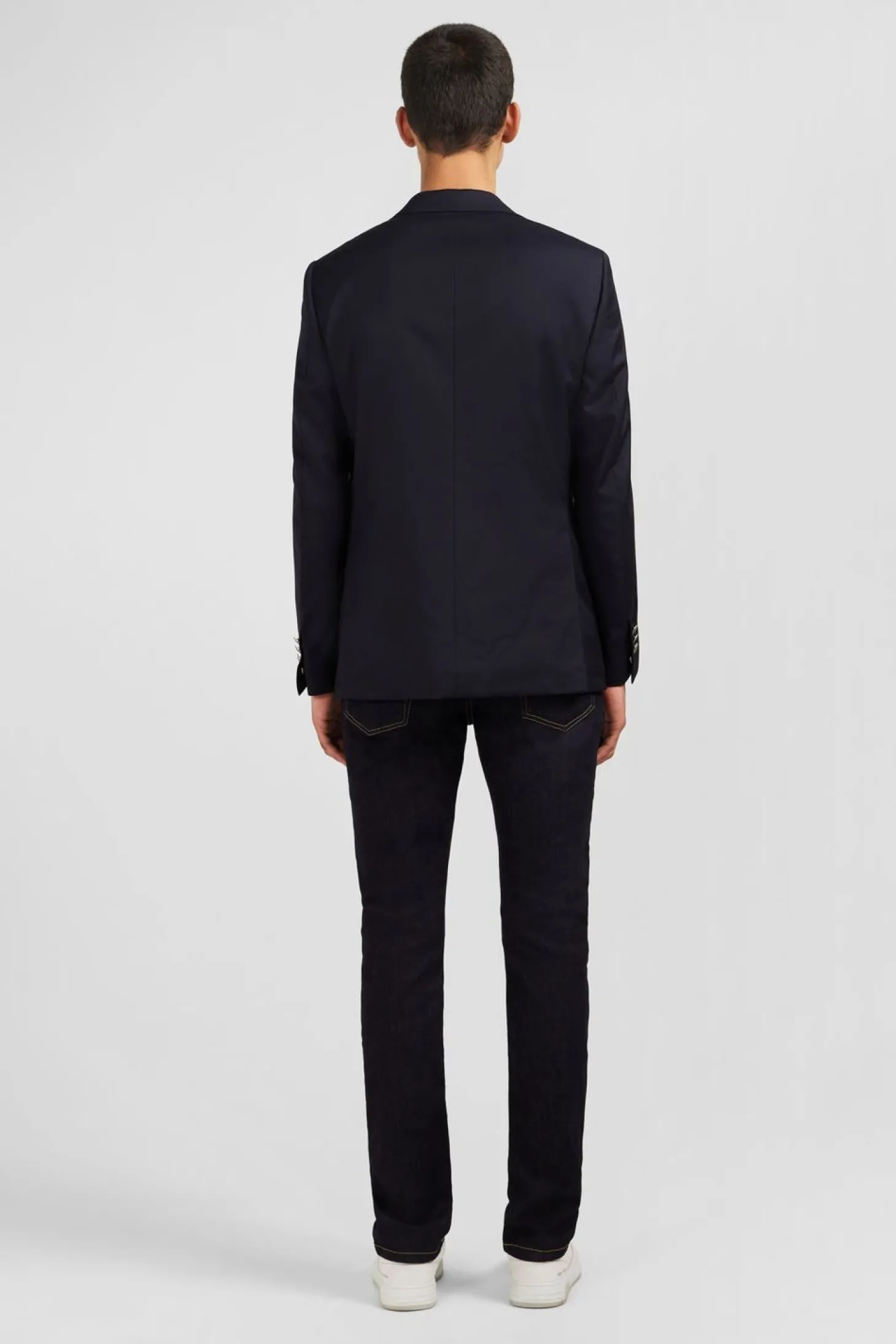 Blazer Bleu Marine 100 % Laine