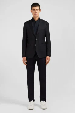 Blazer Noir 100 % Laine