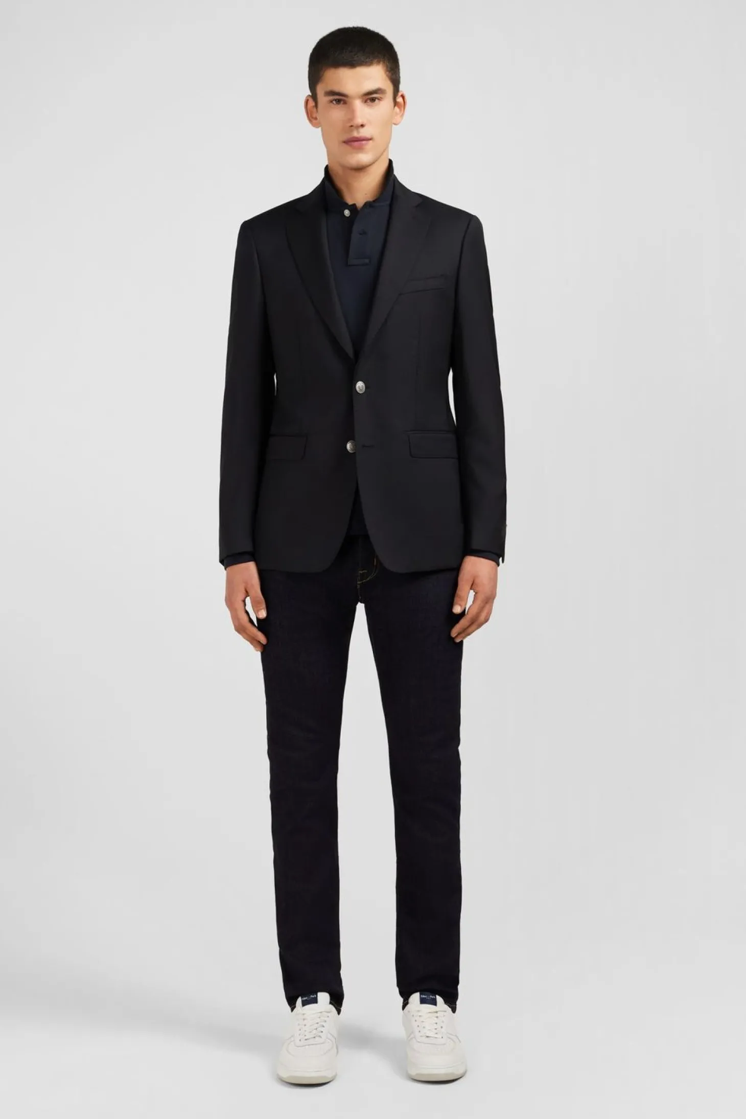 Blazer Noir 100 % Laine