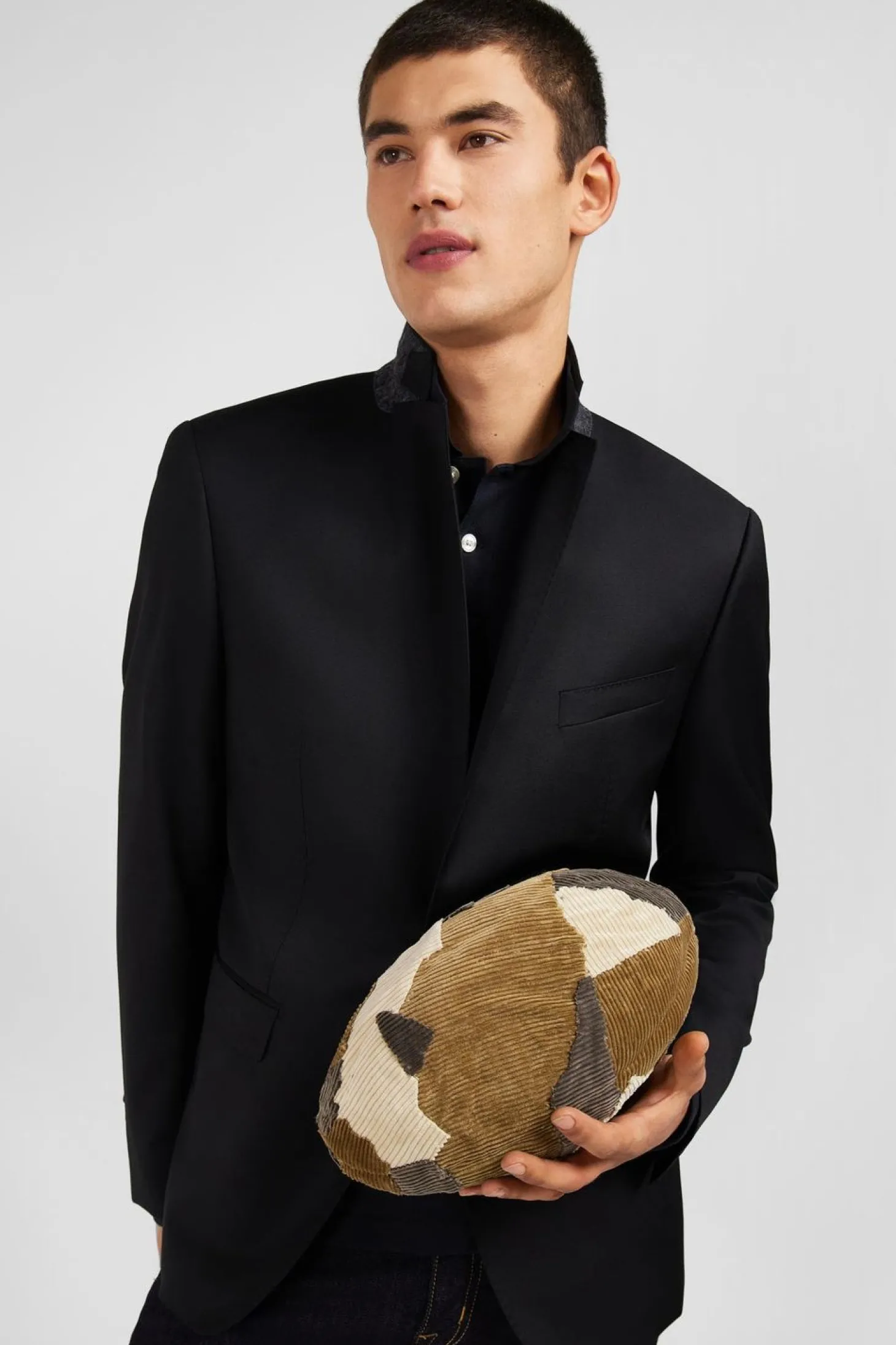 Blazer Noir 100 % Laine