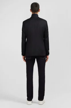 Blazer Noir 100 % Laine