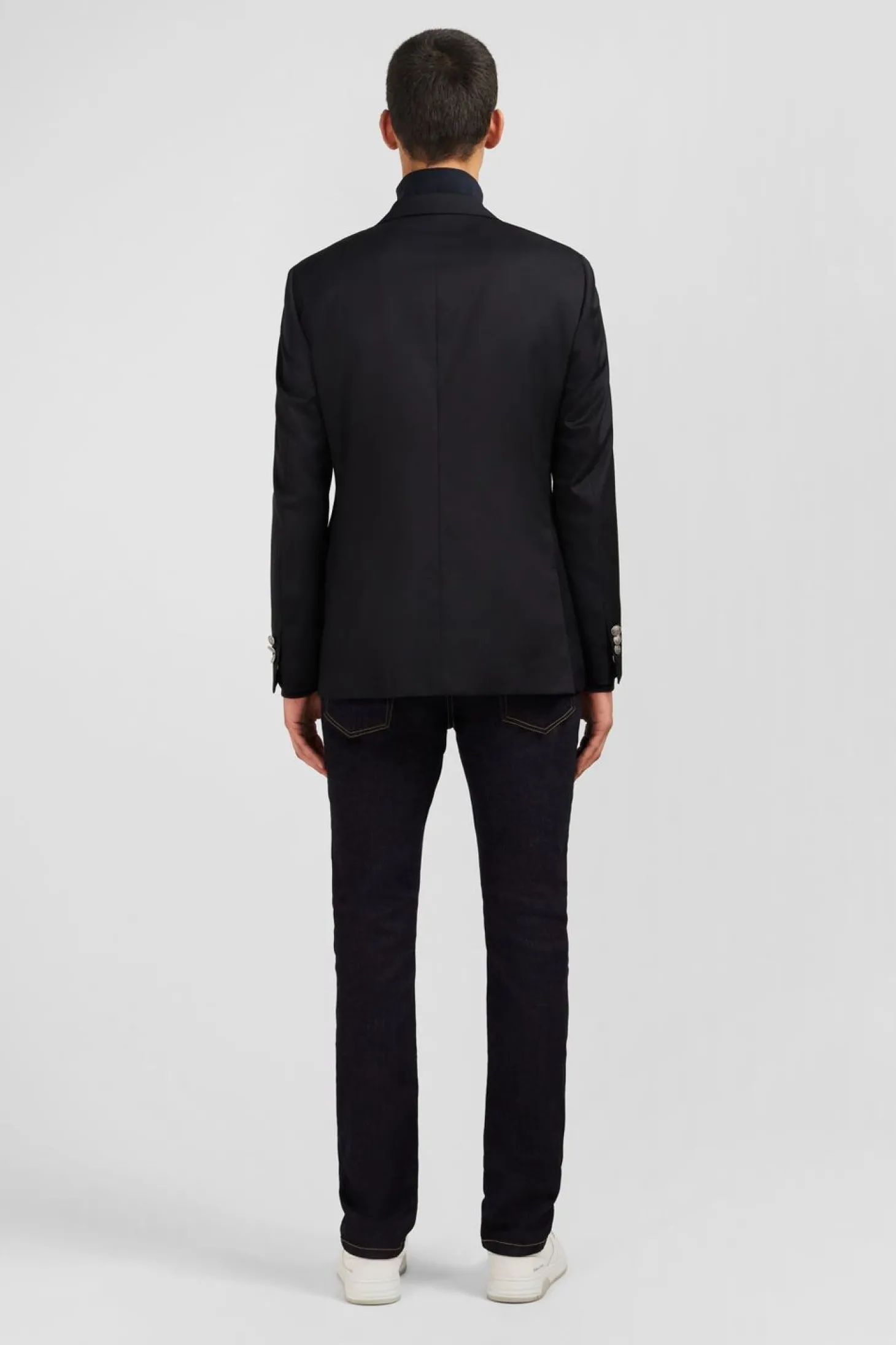 Blazer Noir 100 % Laine