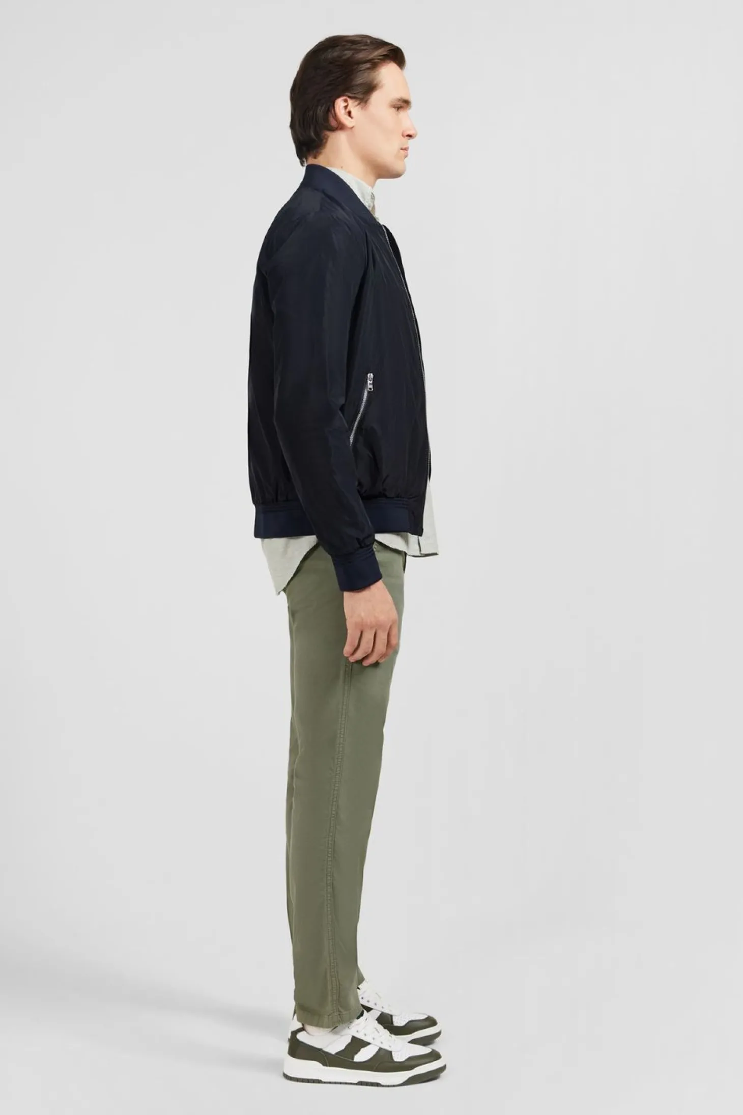 Blouson Bleu Marine Uni