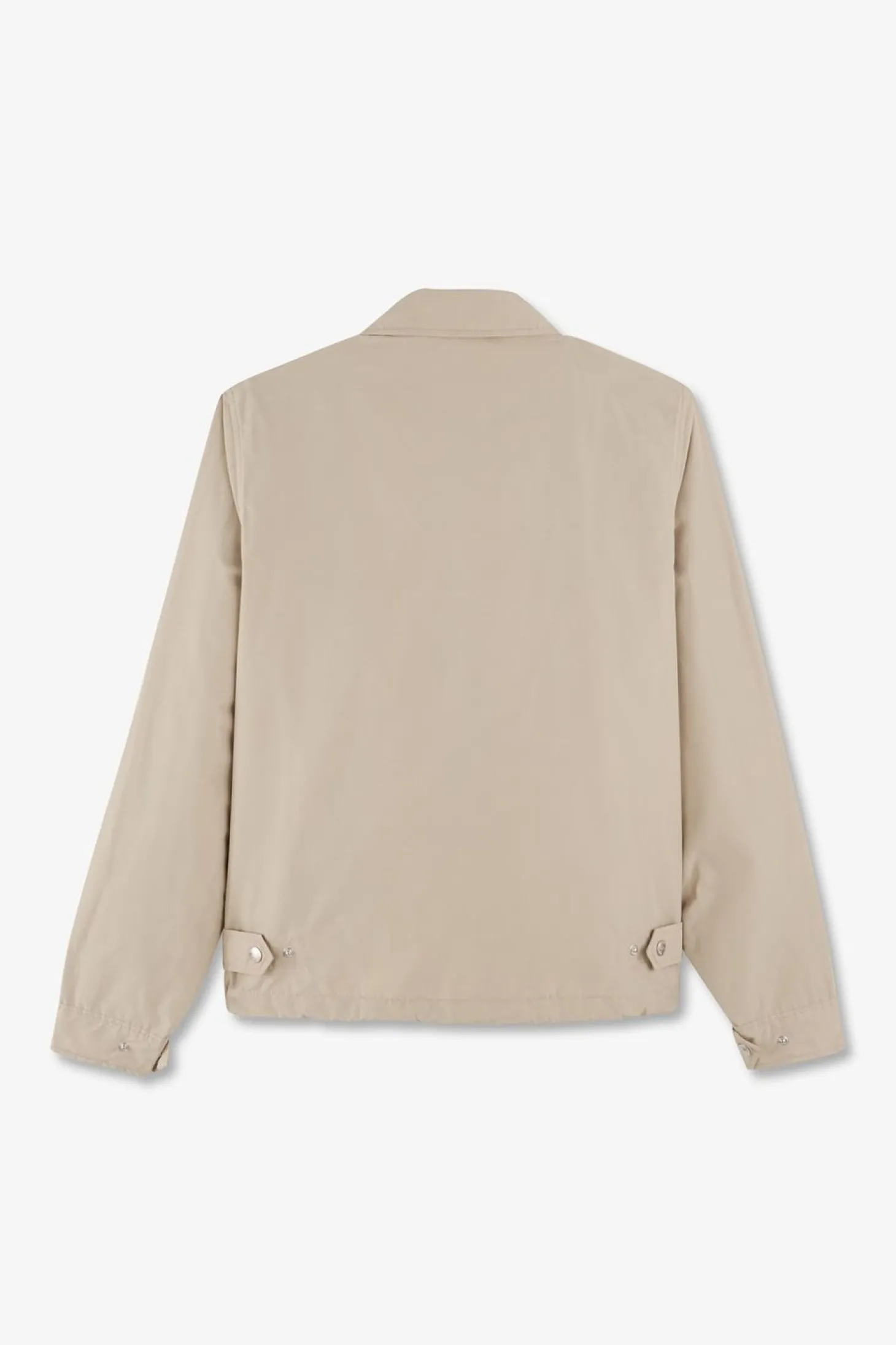 Blouson Zippe A Col Classique Beige