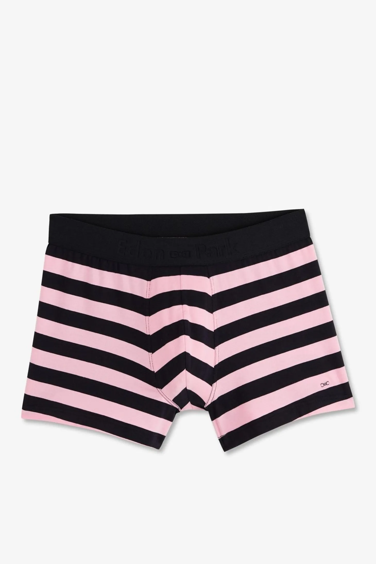 Boxer Cercle Marine Et Rose En Coton Stretch