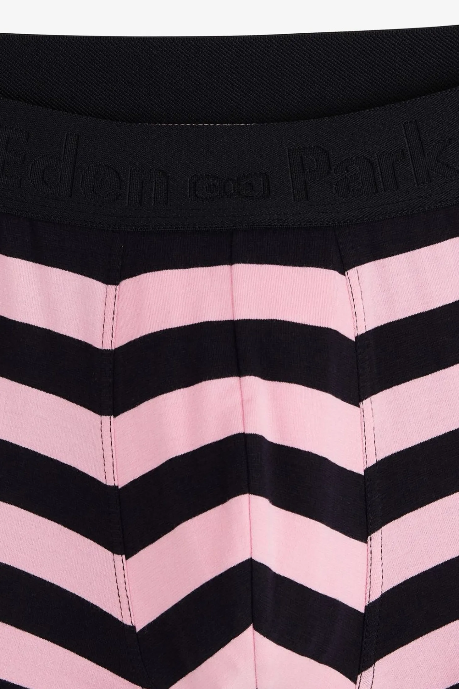 Boxer Cercle Marine Et Rose En Coton Stretch