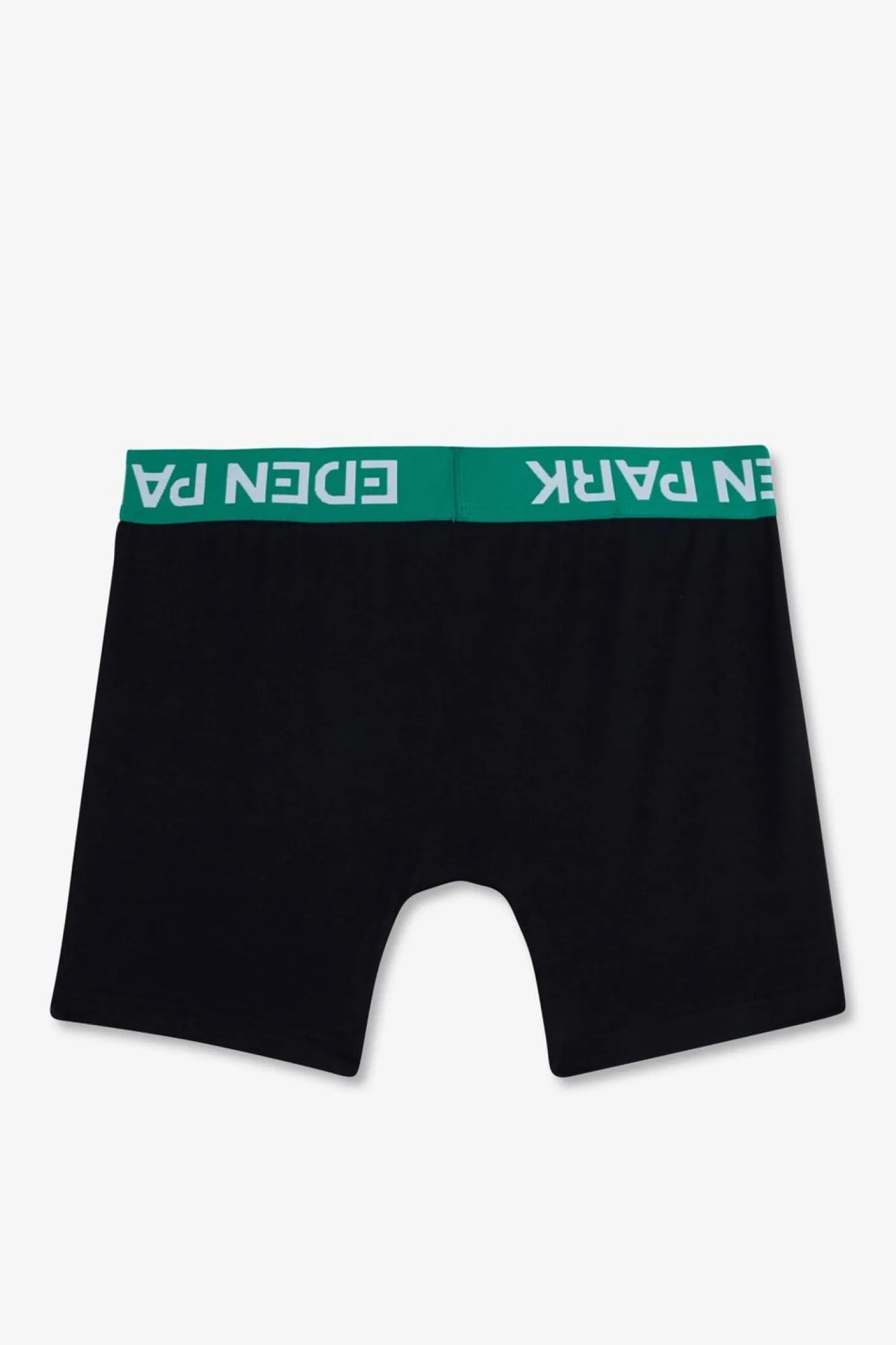 Boxer Marine A Ceinture Elastique Verte En Coton Stretch