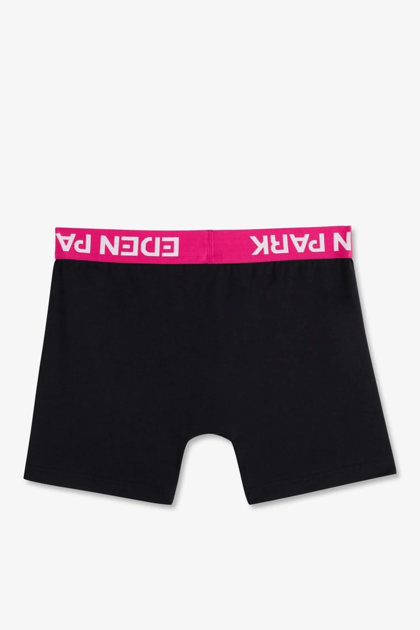 Boxer Marine A Ceinture Elastique Rose En Coton Stretch