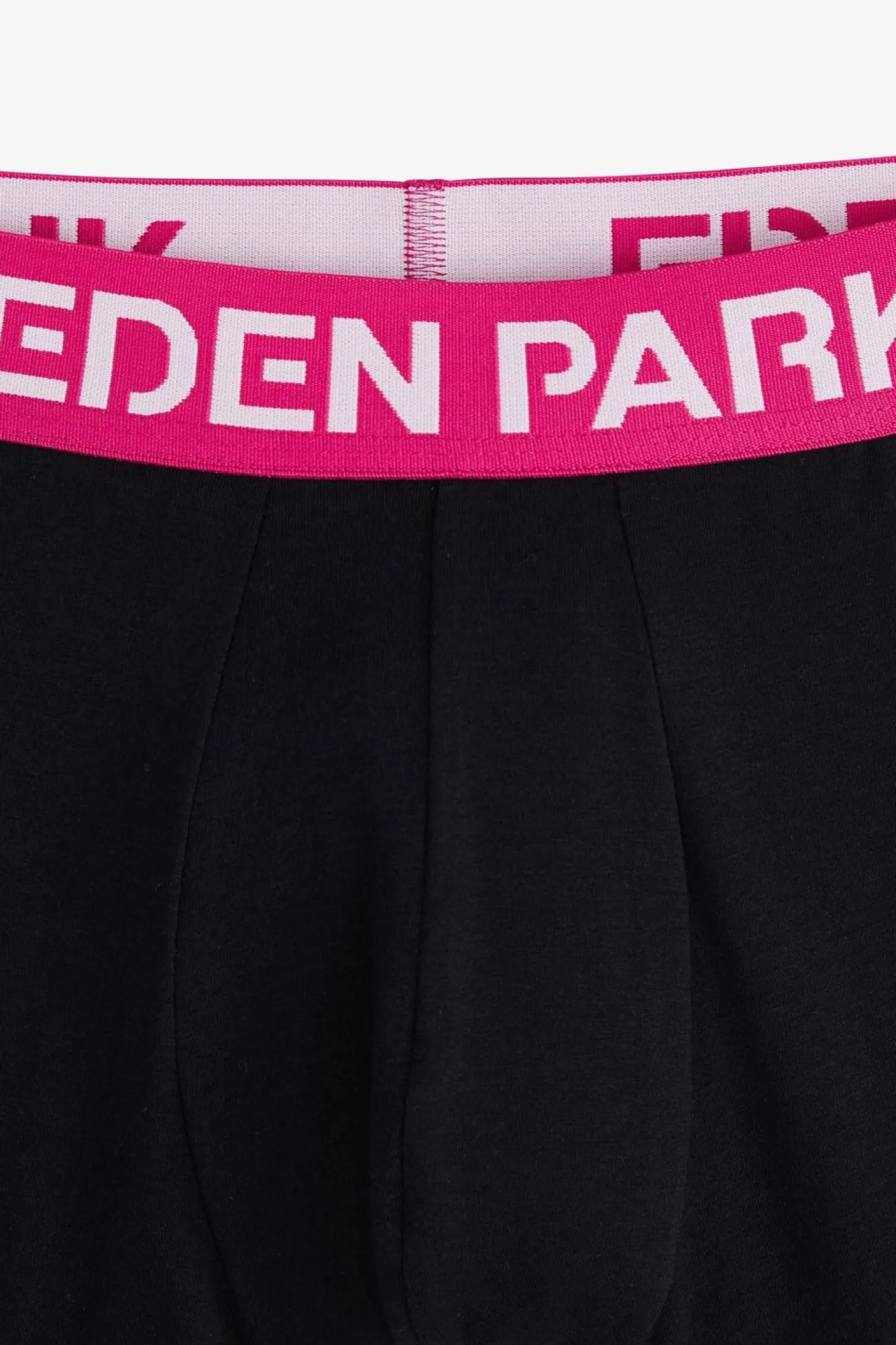 Boxer Marine A Ceinture Elastique Rose En Coton Stretch