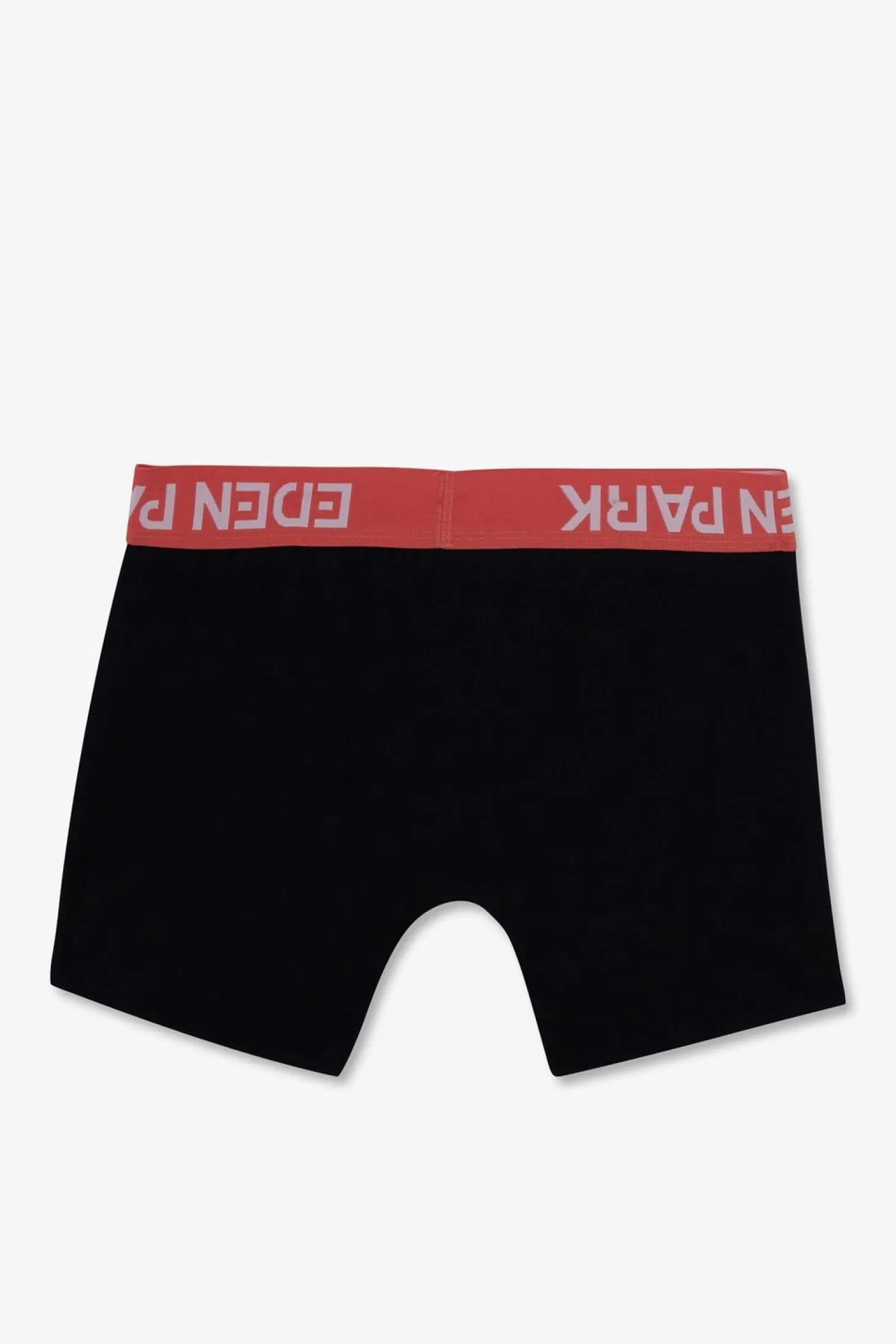 Boxer Marine A Ceinture Elastique Rouge En Coton Stretch