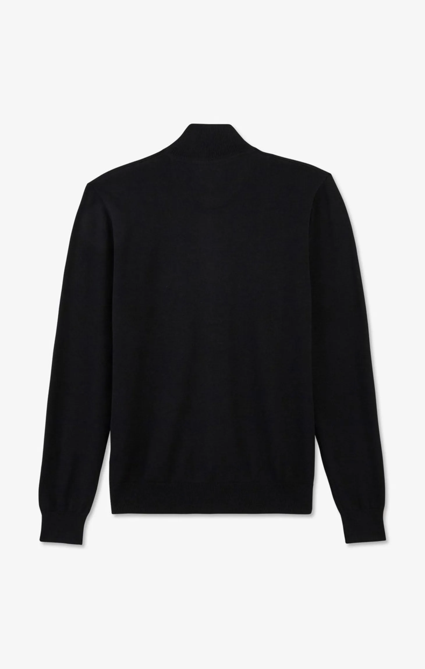Cardigan Noir Zippe En Coton
