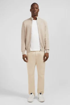 Cardigan Zippe Beige