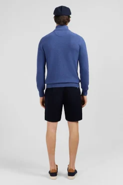 Cardigan Zippe Bleu