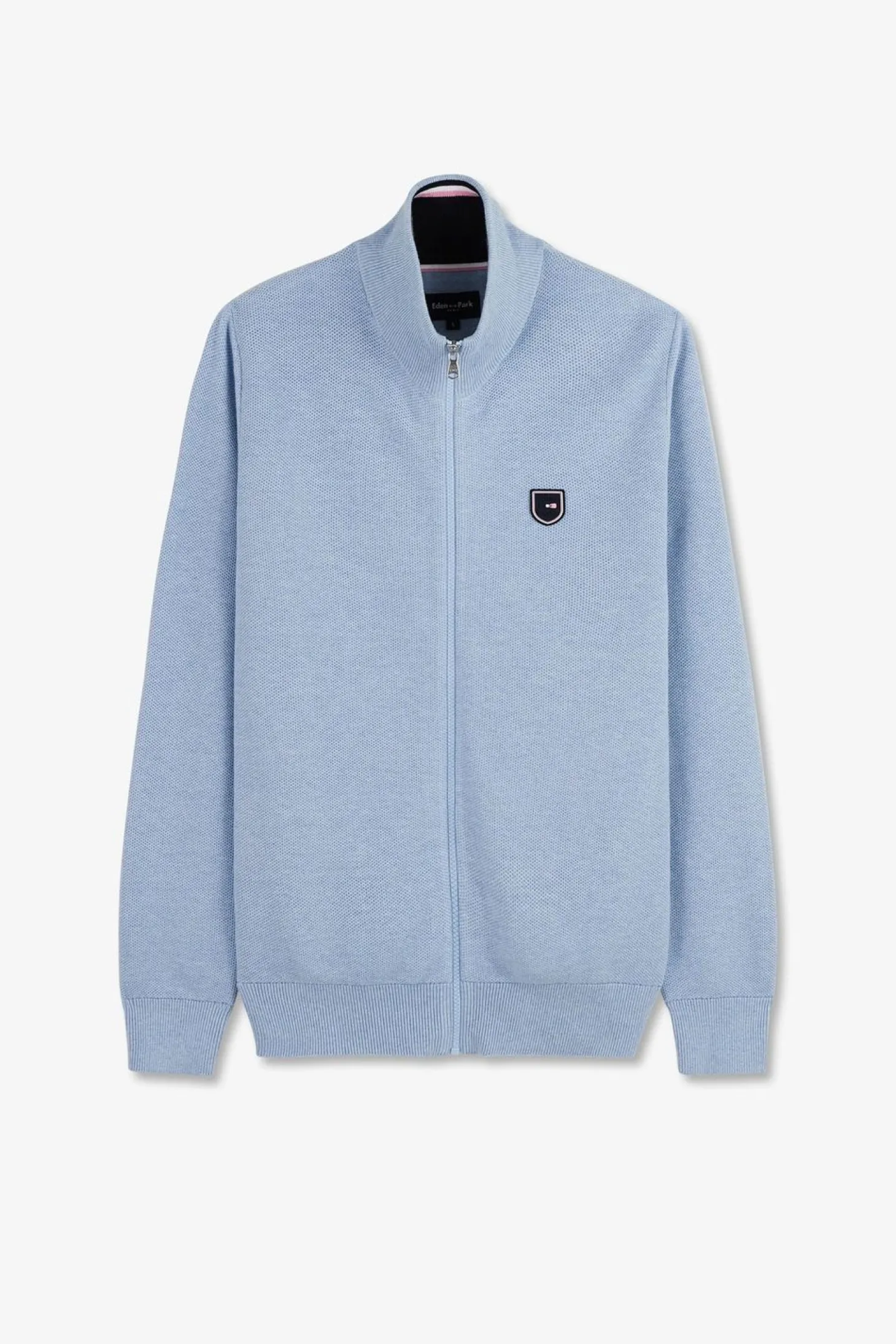 Cardigan Zippe Bleu