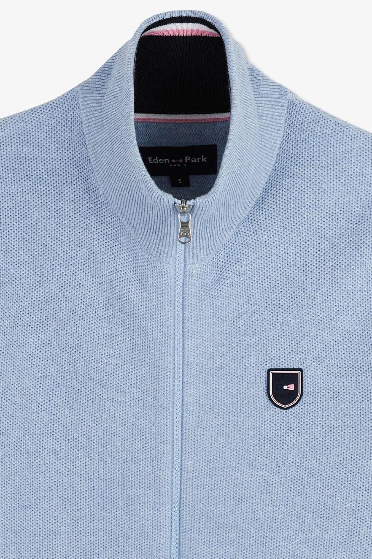 Cardigan Zippe Bleu