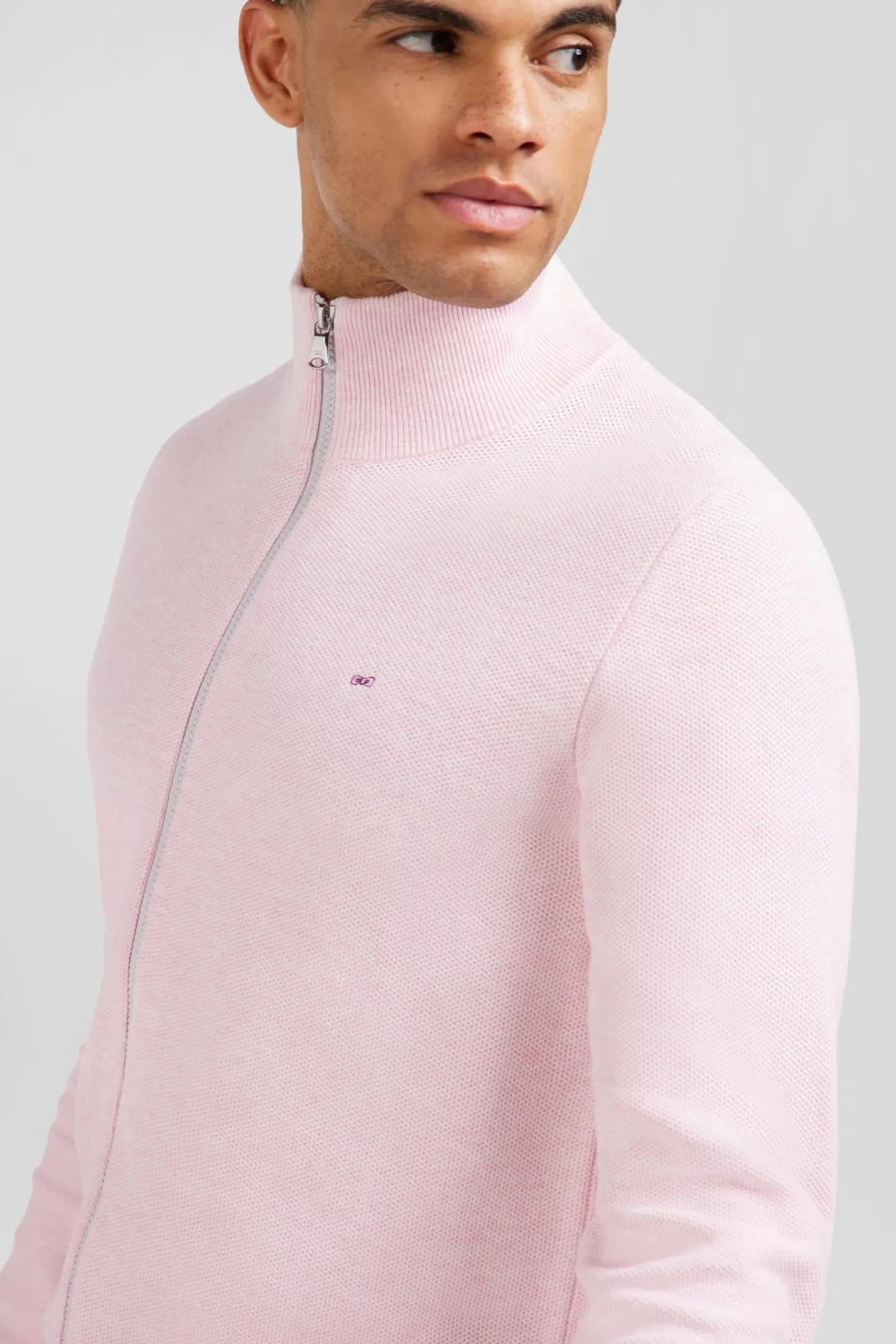 Cardigan Zippe Rose