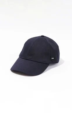 Casquette Bleu Marine Unie En Coton