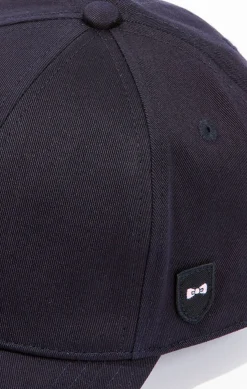 Casquette Bleu Marine Unie En Coton