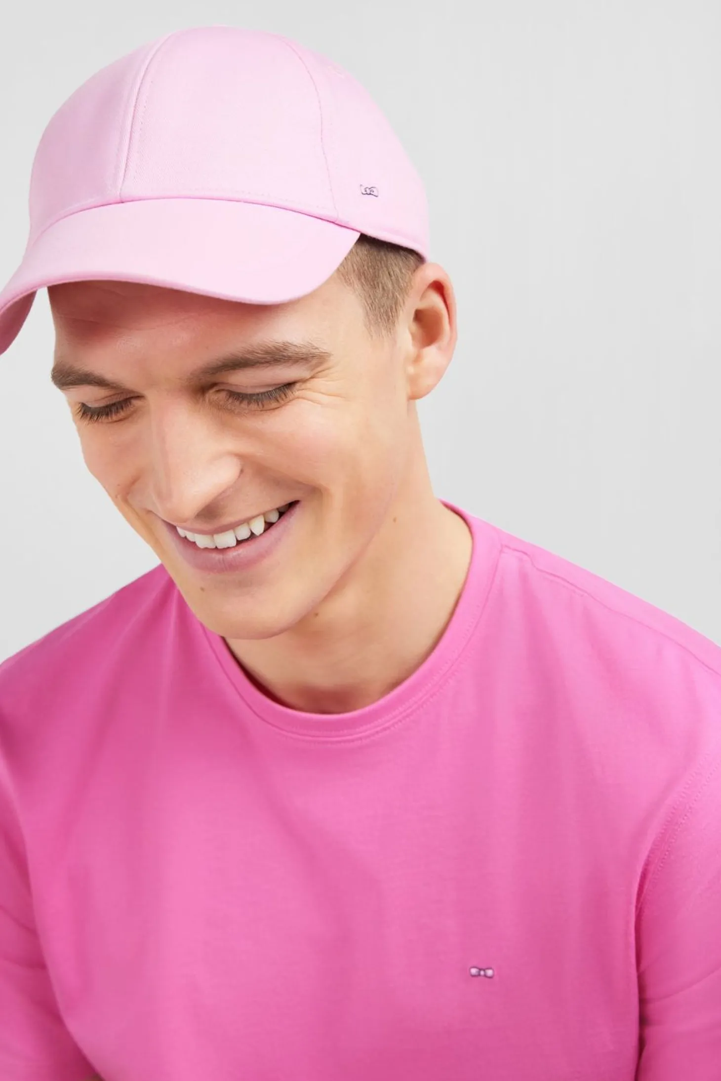 Casquette En Coton Rose