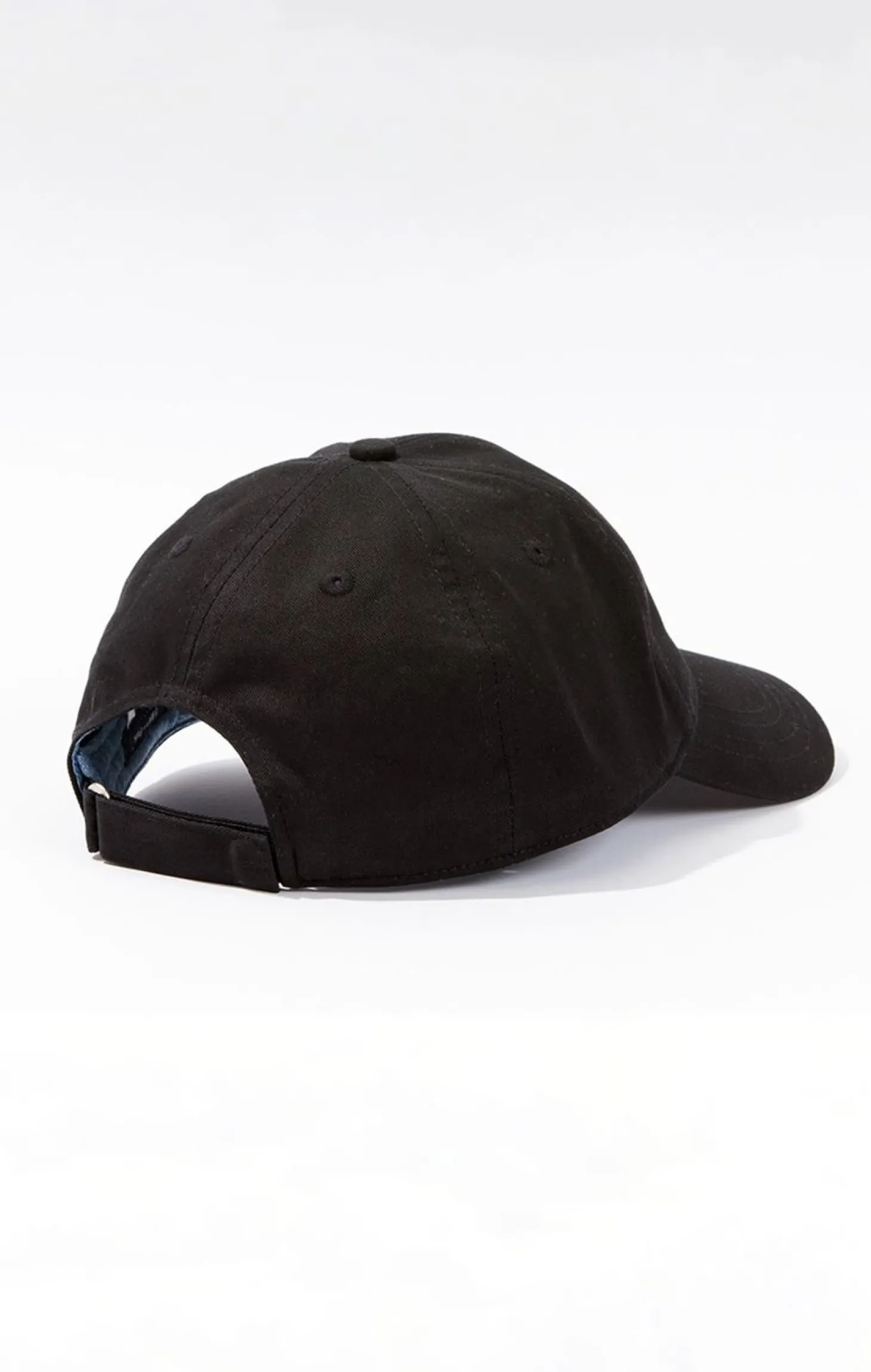 Casquette Noire Unie En Coton
