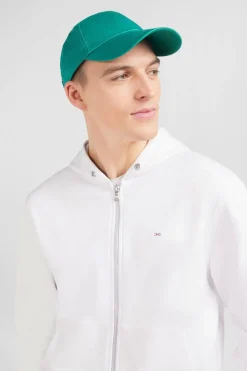 Casquette Verte En Toile De Coton Broderie Noeud Papillon