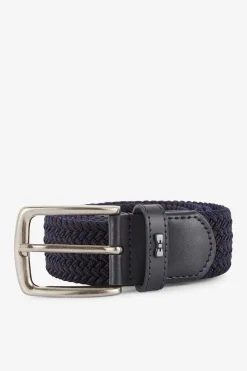 Ceinture Bleu Marine Tressee