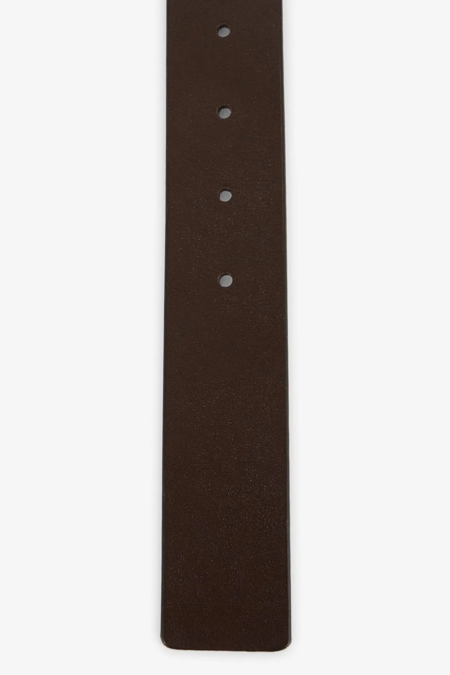 Ceinture En Cuir Reversible Boucle En Metal Argente