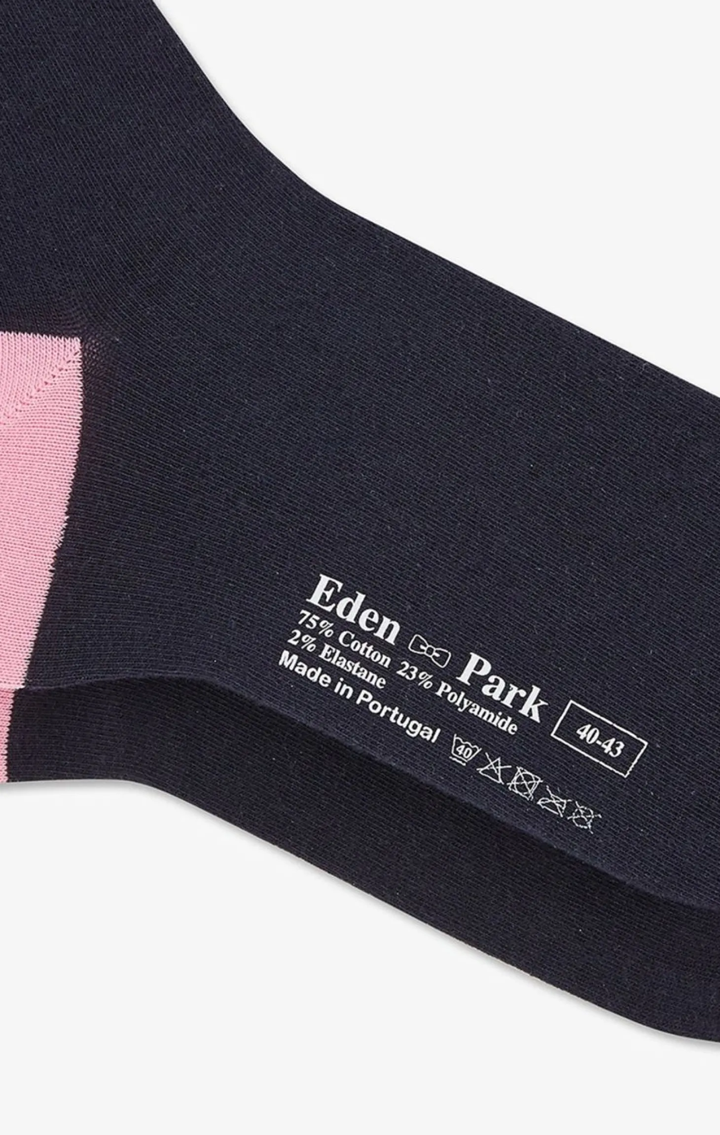 Chaussettes Montantes Bleu Marine Color-Block