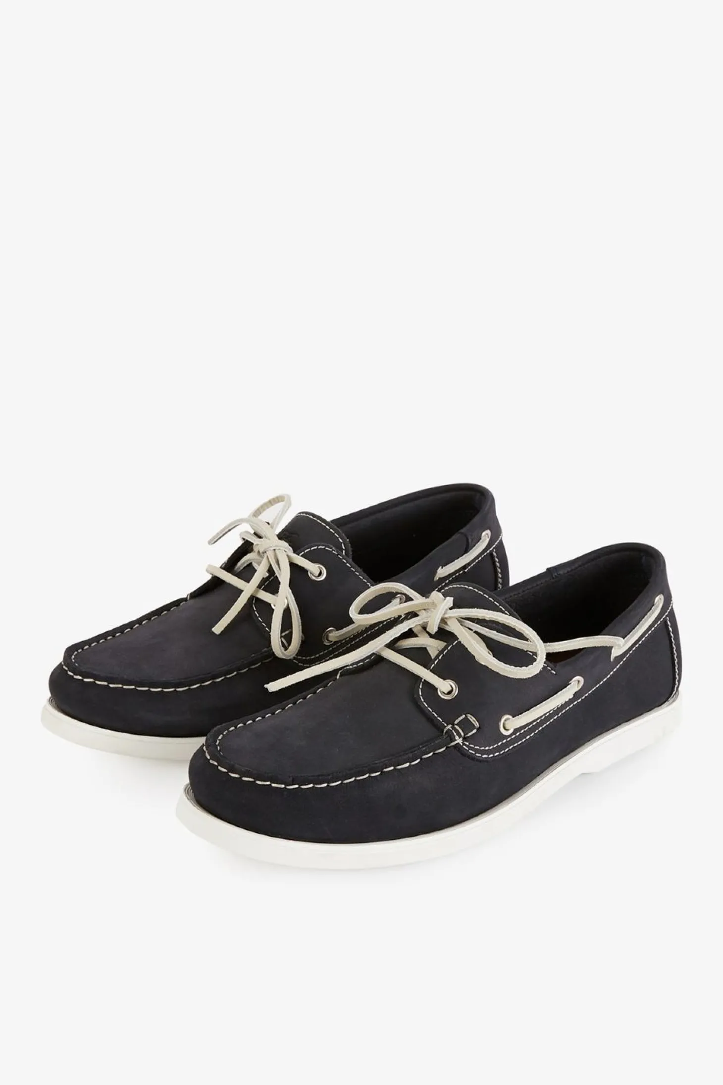Chaussures Bateau En Cuir Suede Marine