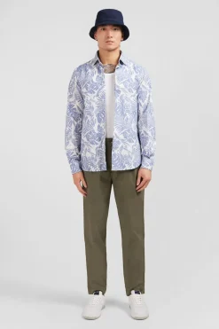 Chemise A Imprime Feuilles Exclusif