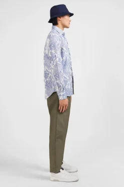 Chemise A Imprime Feuilles Exclusif