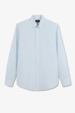 Chemise Bleu Clair A Rayures
