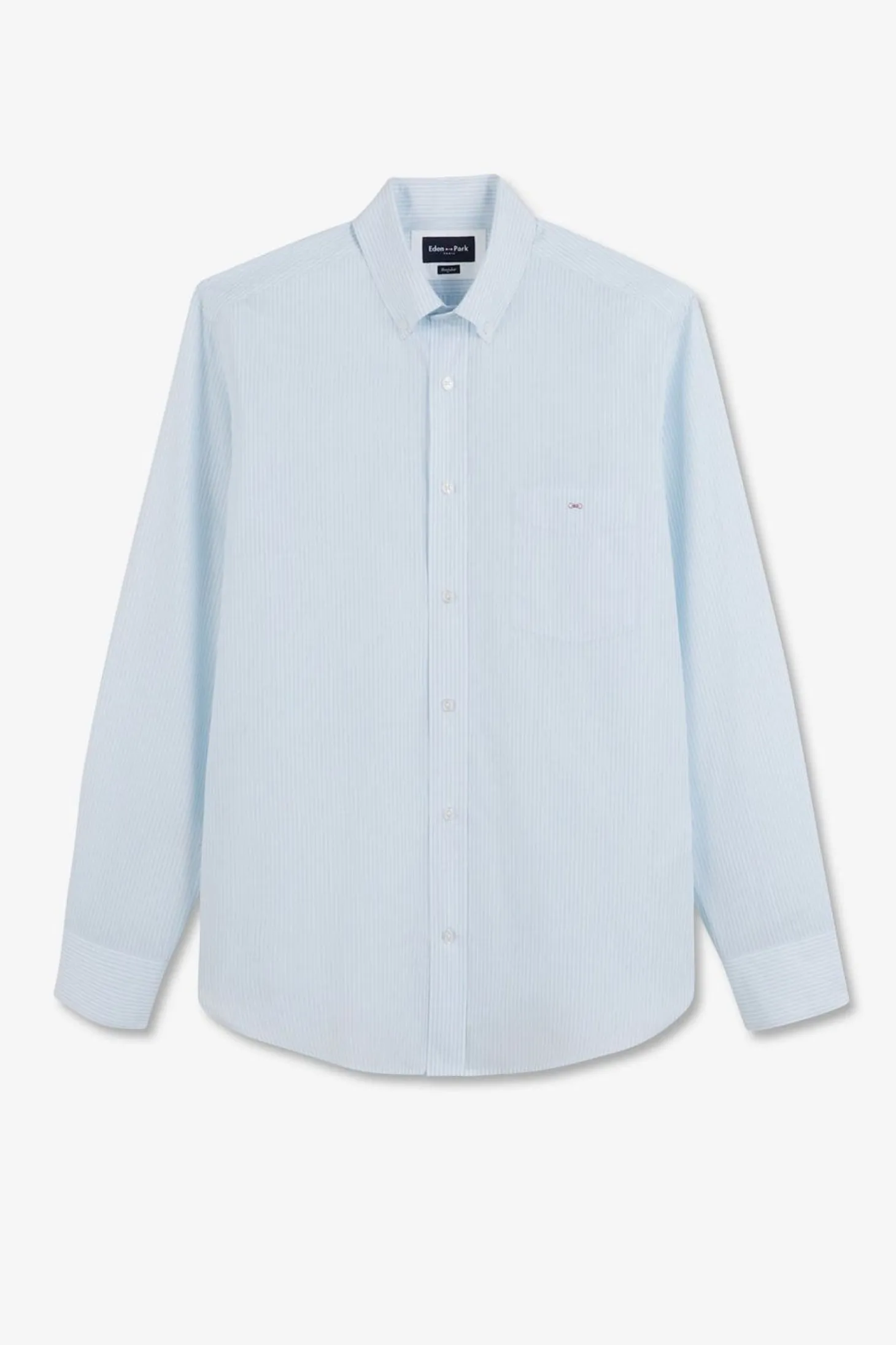 Chemise Bleu Clair A Rayures