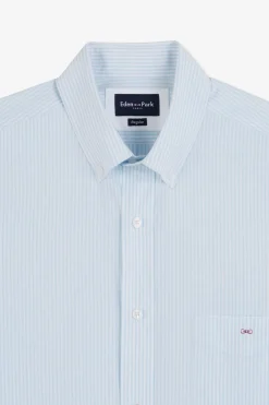 Chemise Bleu Clair A Rayures