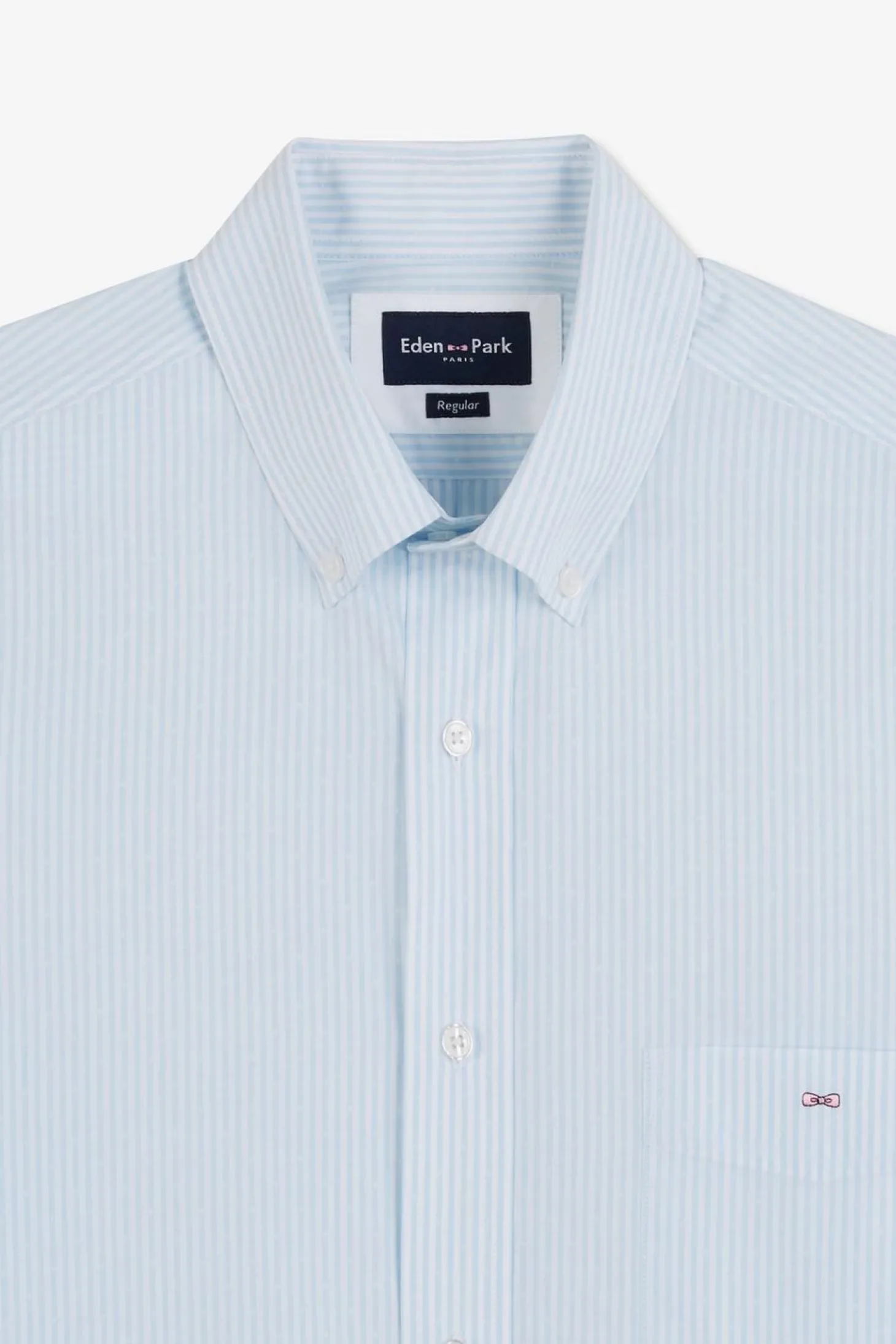 Chemise Bleu Clair A Rayures