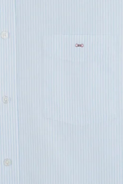 Chemise Bleu Clair A Rayures