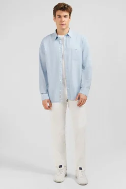 Chemise Bleu Clair Unie