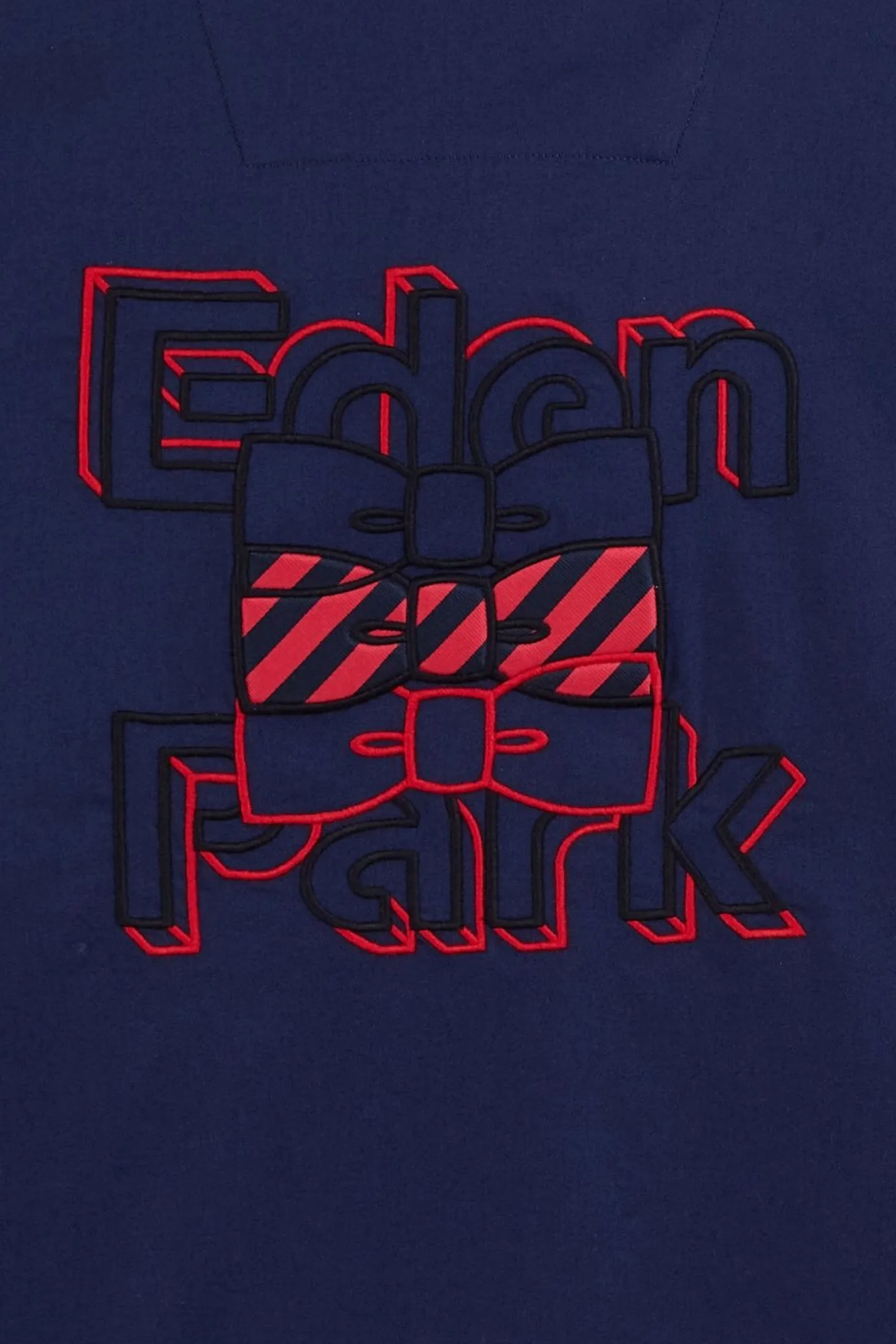 Chemise Bleue A Broderie Eden Park