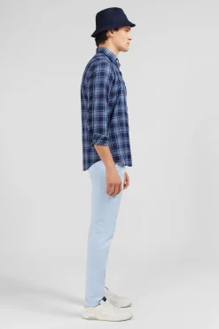 Chemise Bleue A Carreaux